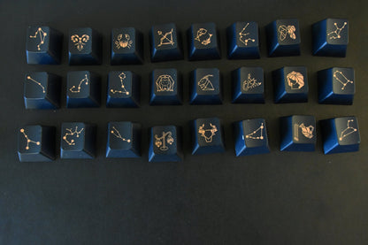 Starry Dark Night Sky Astronomy Theme Keycap Set