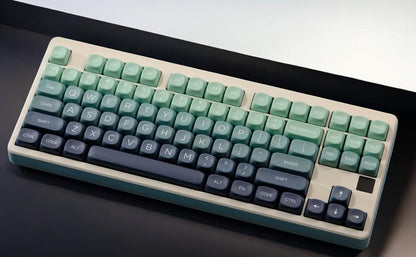 Green Blue Gradient Spring Night Theme Keycap Set