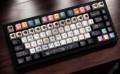 Cute Neon Rainbow Dessert Keycap Set