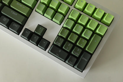Backlit Matcha Green Gradient Keycap Set