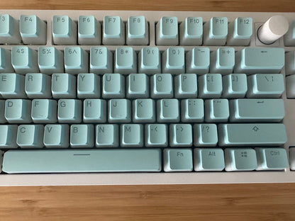 Backlit Translucent Blue Pudding Keycap Set