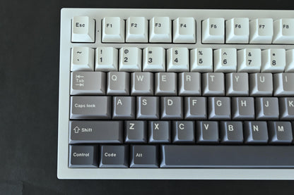 Gray Black White Gradient Keycap Set