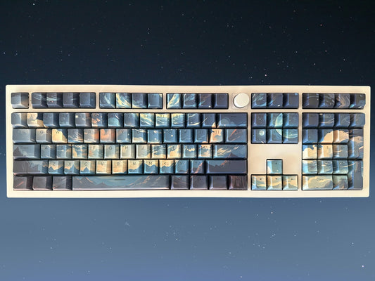 Backlit Space Night Sky Universe Theme Keycap Set
