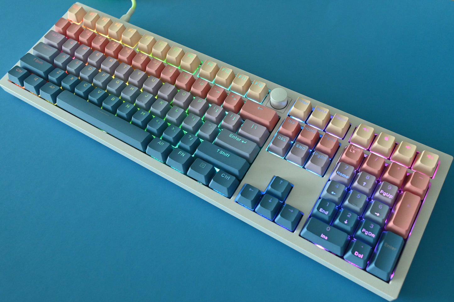 Evening Sunset Gradient Backlit Keycap Set