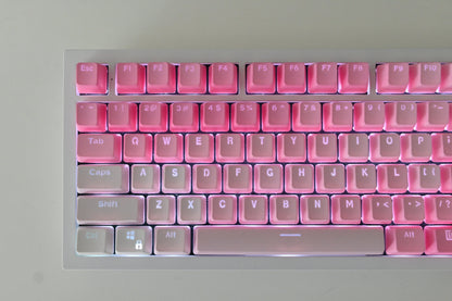 Backlit Pink Gradient Love Theme Keycap Set