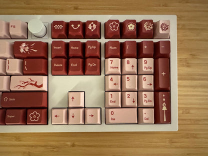 Pink Blossom Valentines Keycap Set