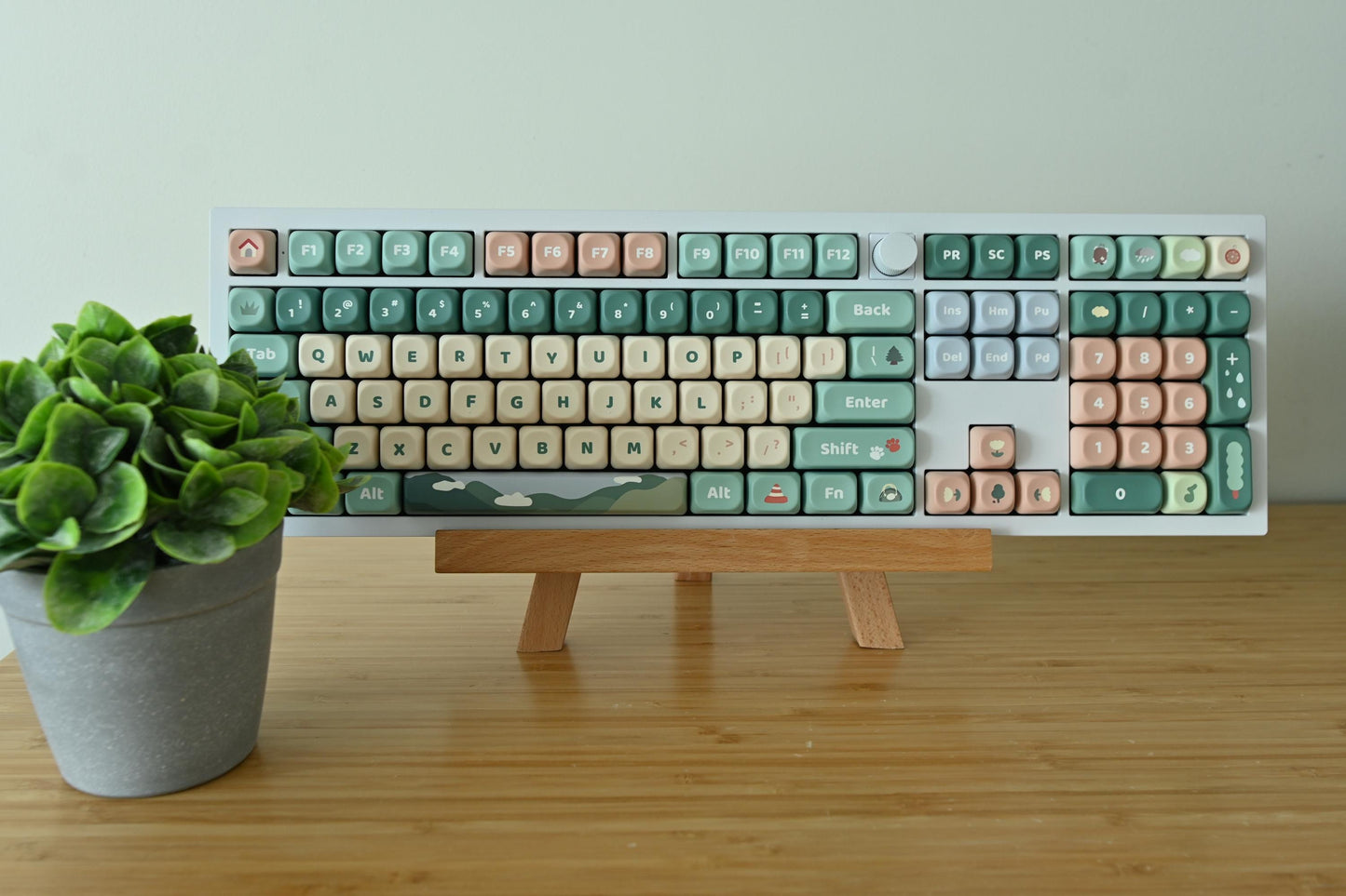Rolling Green Hill Forest Theme Keycap Set