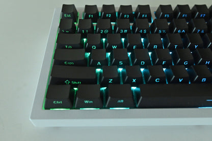 Black Backlit Side Print  Keycap Set