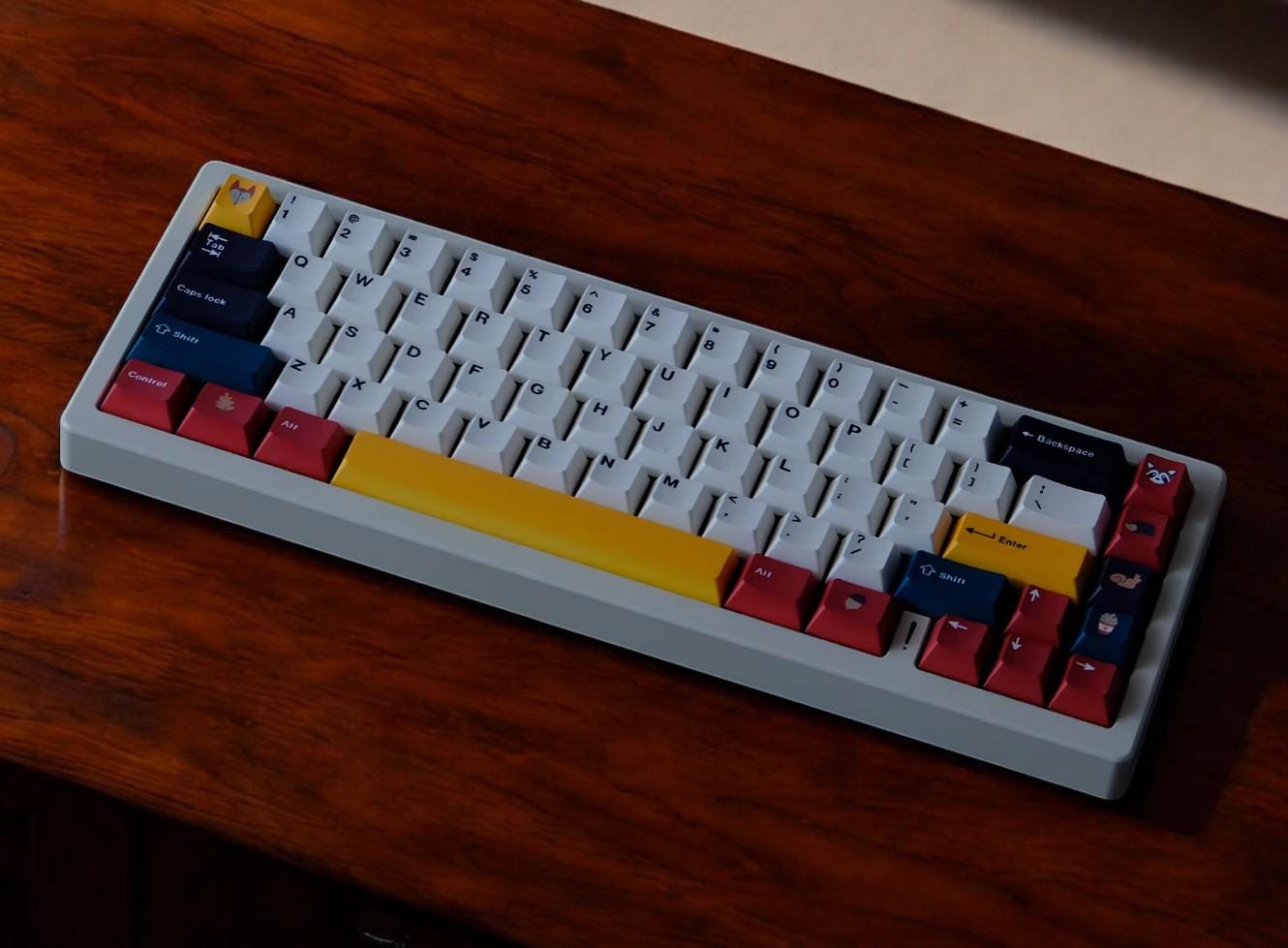 Simple Forest Animal Theme Keycap Set