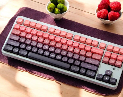 Red Purple Berry Mochi Dessert Keycap Set