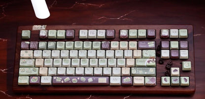 Matcha Chocolate Dessert Cafe Keycap Set