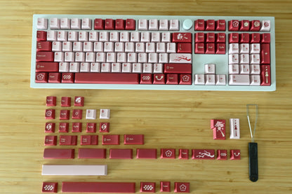 Pink Blossom Valentines Keycap Set