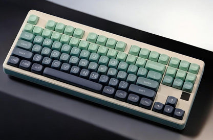 Green Blue Gradient Spring Night Theme Keycap Set