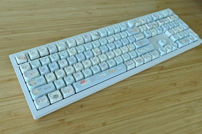 Cute Dog in the Clouds Sky Keycap Set