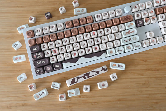 Cute Coffee Chocolate Cafe Keycap Set