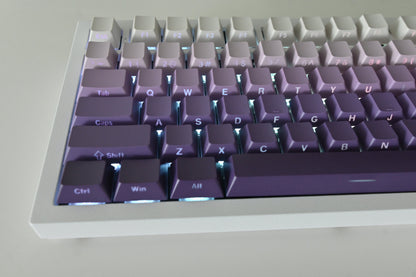 Backlit Dark Purple Gradient Keycap Set