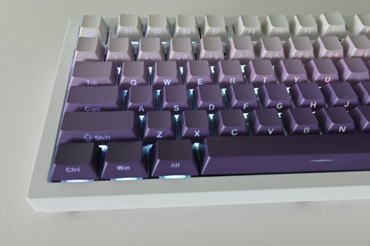 Backlit Dark Purple Gradient Keycap Set
