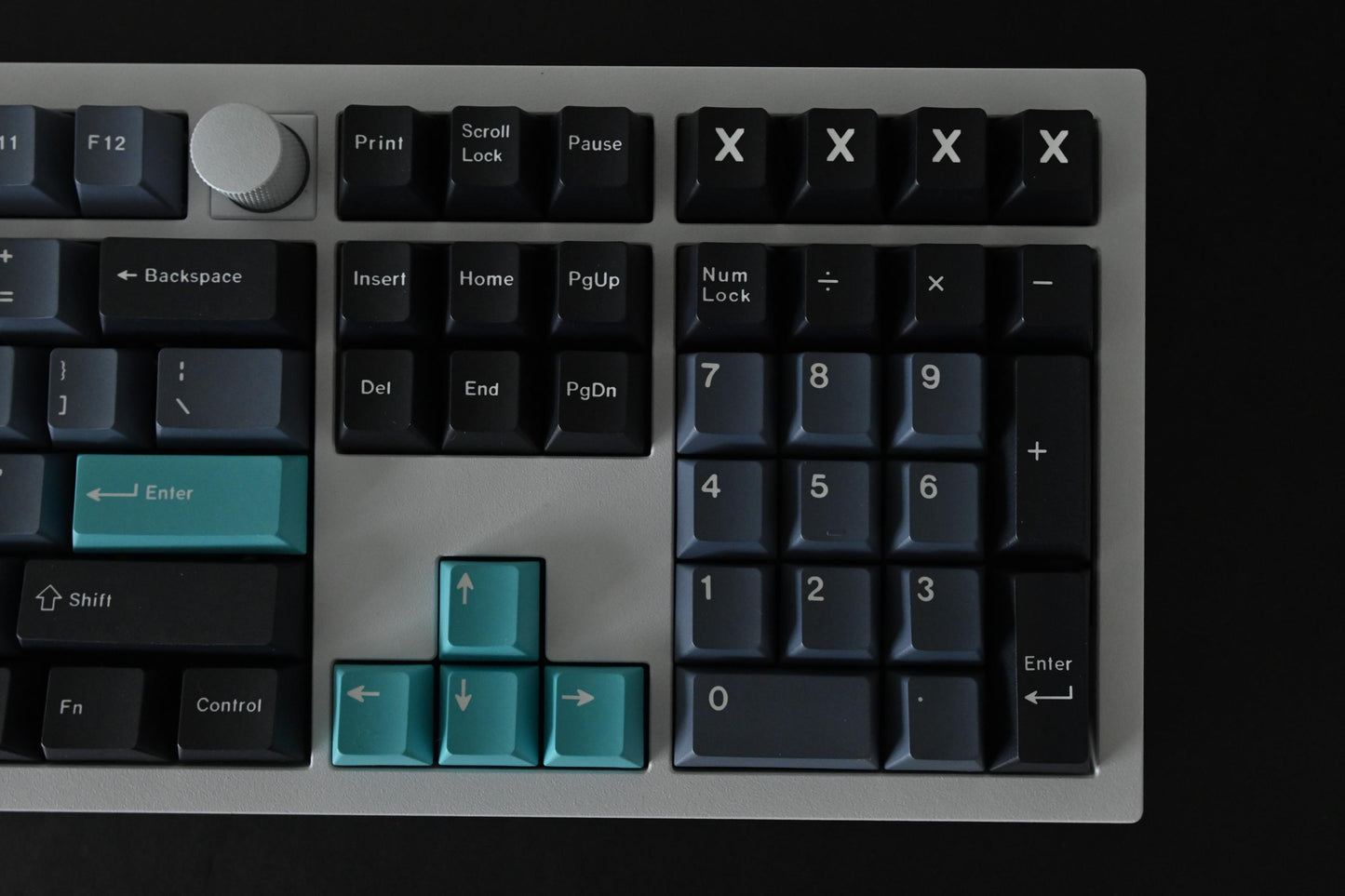 Modern Gray Black Theme Keycap Set