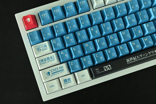 Eva Unit 00 Mecha Robot Japanese Anime Theme Keycap Set
