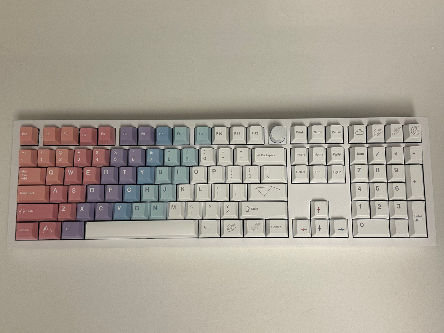 Galaxy Universe Gradient Theme Keycaps Set