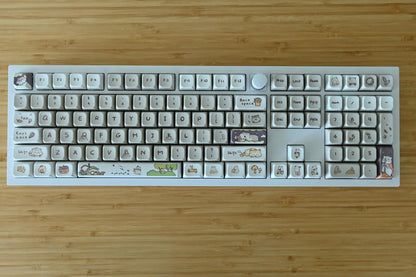 Cute Hamster Mouse Night Sky Keycap Set