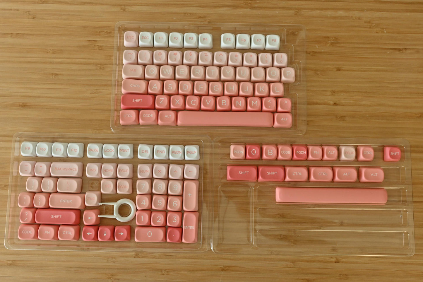 Orange Pink Pastel Gradient Keycap Set