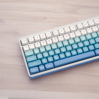 Glacier Ice Blue Gradient Keycap Set